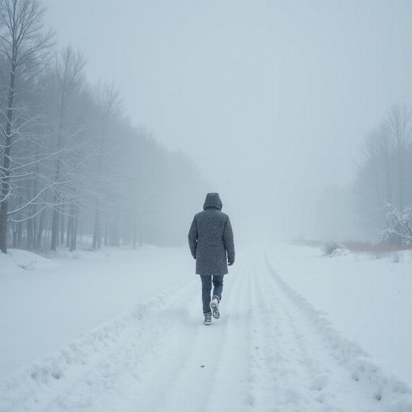 大雪の夢：孤独感と孤立感