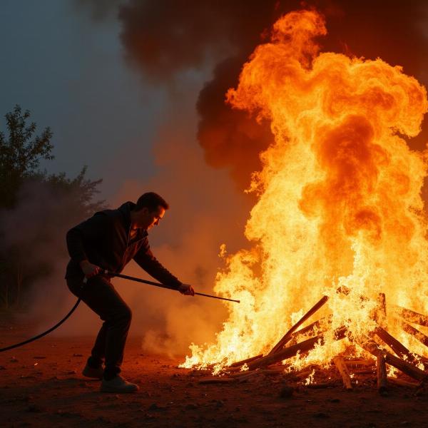 火事を消し止める夢