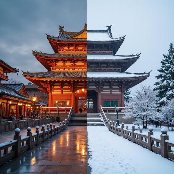 お寺の夢、状況の違い