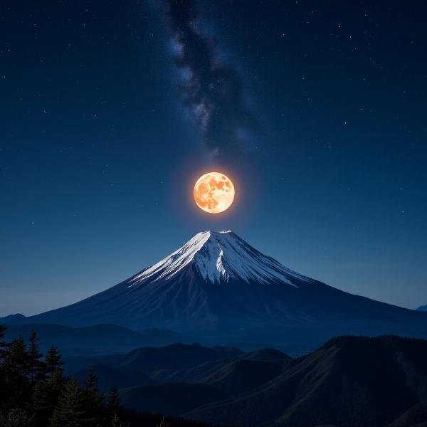 富士山の頂上で輝く千年の夢