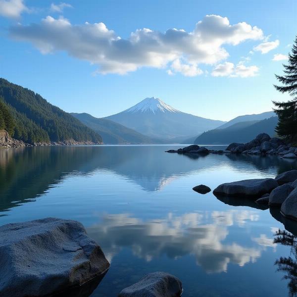 猪苗代湖と磐梯山の夢