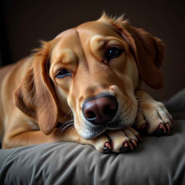 犬のレム睡眠中の様子