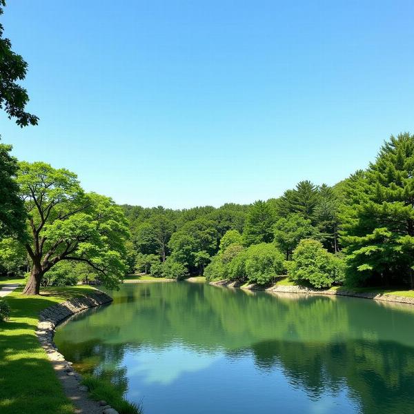 自然の中で癒されるみつかわ夢の丘公園