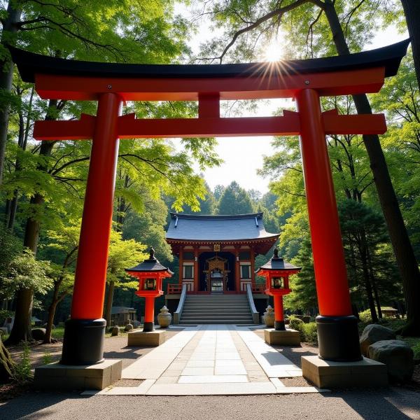 鳥居のある神社の夢