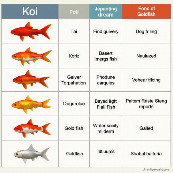 夢の中の魚の大きさ、色、種類による解釈