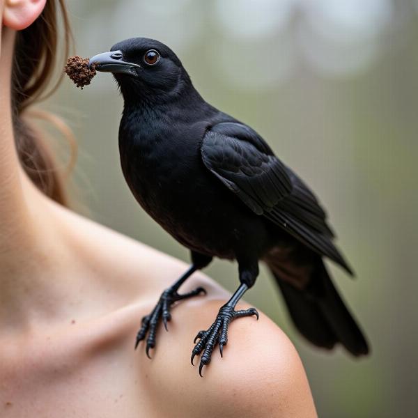 黒い鳥のふん：注意喚起？