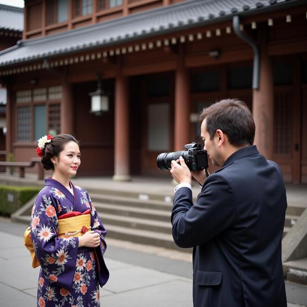 祇園でのプロの着物写真撮影で夢のような思い出を