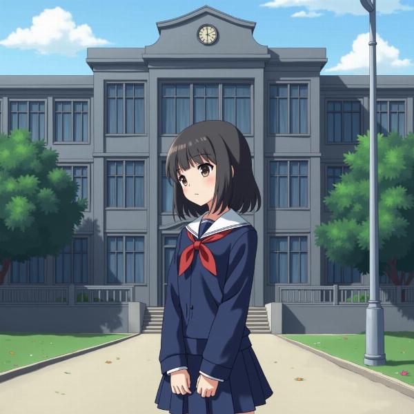 夢の中の学園の制服